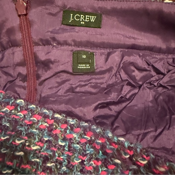 Women’s J.Crew Stylish Multicolor Tweed Mini Skirt Size 10 - Picture 3 of 3
